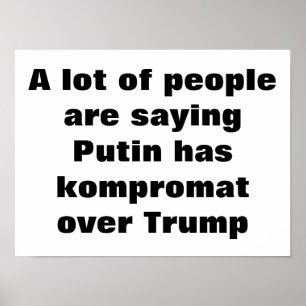 プーチンはトランプに対してコマンマートを持っているか?ポスター ポスター