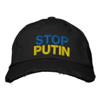 プーチンストップストップウォーハット – ウクライナ国旗ウクライナ  