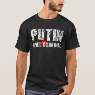 プーチン戦争犯罪人 Tシャツ