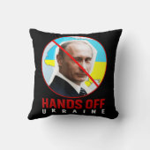 プーチン手オフウクライナ クッション (裏面)