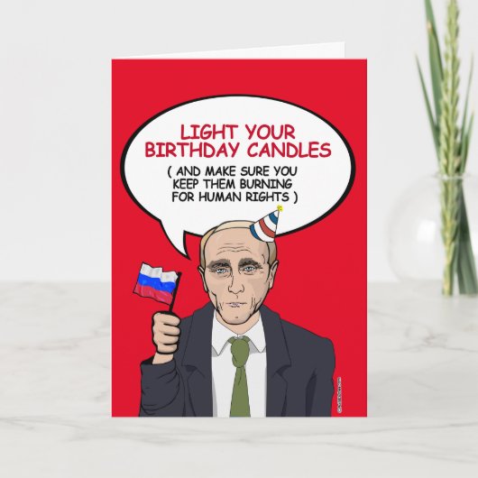 プーチン誕生日カー保ド – あなたの蝋燭 カード (正面)