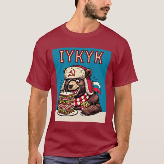 プーチン食べはお昼を食べたい!ハリスワルツ2024 Tシャツ (正面)