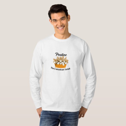 プーチン、ザカナダサラダ – 基本長袖T- Tシャツ (正面フル)