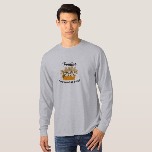 プーチン、ザカナダサラダ – 基本長袖T- Tシャツ (正面フル)