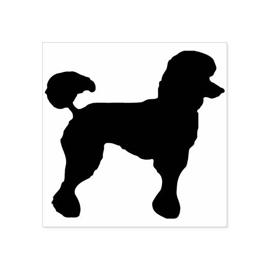 プードシルエットアートスタンプ ラバースタンプ (インプリント)