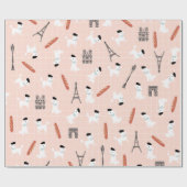 プードフランスのルラッピング紙 ラッピングペーパー (フラット)