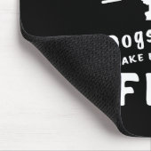 プードルおよびワインはすべてを罰金を科させます マウスパッド (コーナー)