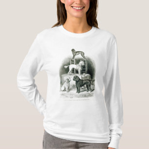 プードルおよびWhippet -氏のWalton'sグループ Tシャツ