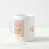 プードルかわいいかわいいギフトドッグペット コーヒーマグカップ (正面左)