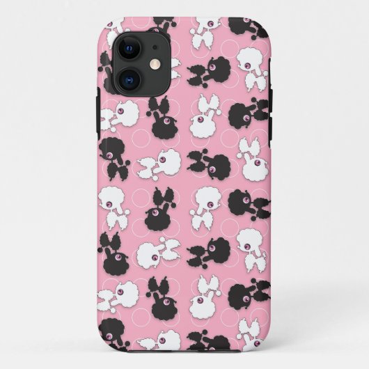 プードルかわいこちゃんオンピンクカスタマイズ-  Case-Mate iPhoneケース (裏面)