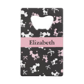 プードルかわいらしズ クレジットカード栓抜き (正面)