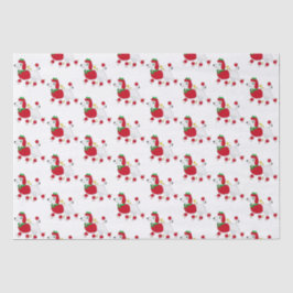 プードルが休暇の支度をする 薄葉紙