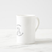 プードルが答え ボーンチャイナマグカップ (正面右)