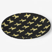 プードルきらきら光る ペーパープレート (アングル)