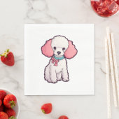 プードルすごい犬 スタンダードランチョンナプキン (インサイチュ)