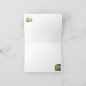 プードルとガーデンパスノートカード サンキューカード (内部)