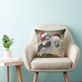 プードルのいけないですかニースのクリスマスの枕 クッション (椅子)