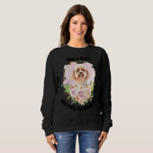 プードルのおもちゃが大好きな女の子 スウェットシャツ (正面フル)