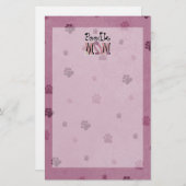 プードルのお母さん 便箋 (正面/裏面)