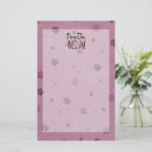 プードルのお母さん 便箋 (スタンド正面)