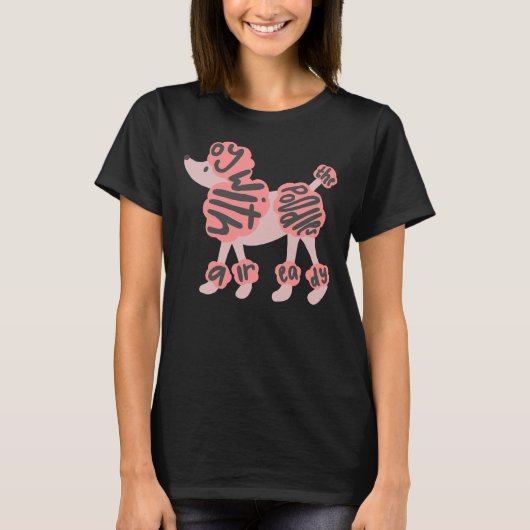 プードルのオイ Tシャツ (正面)