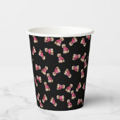 プードルのオードル（ピンクオンブラック）パーティー 紙コップ (裏面)