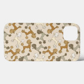 「プードルのオードル」プードルiPhoneフランスのケース Case-Mate iPhoneケース (裏面 (横))