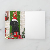 プードルのクリスマス カード (内部)