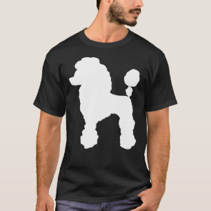 プードルのシルエット 犬の品種 プードルの服 Tシャツ