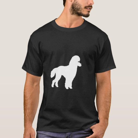 プードルのシルエット Tシャツ (正面)