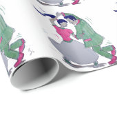 プードルのスカートのサドルシューズ ラッピングペーパー (ロールコーナー)