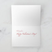 プードルのダックスフント犬のバレンタインカード シーズンカード (内部)