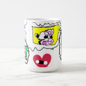 プードルのハート コーヒーマグカップ (中央)