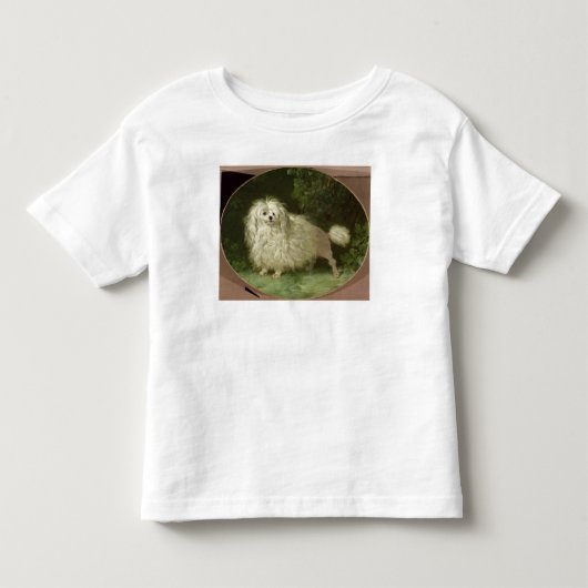 プードルのポートレート トドラーTシャツ (正面)