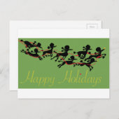 プードルの休日カード シーズンポストカード (正面/裏面)