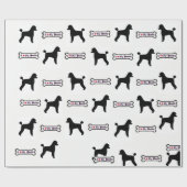 プードルの包装紙 ラッピングペーパー (フラット)