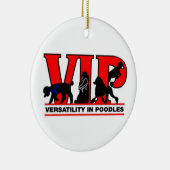プードルの多様性 セラミックオーナメント (右)