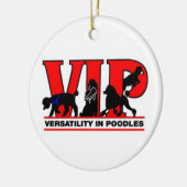 プードルの多様性 セラミックオーナメント (左)
