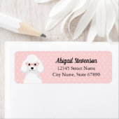 プードルの差出人住所ラベル ラベル (インサイチュ)