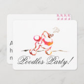 プードルの招待状 招待状 (正面/裏面)