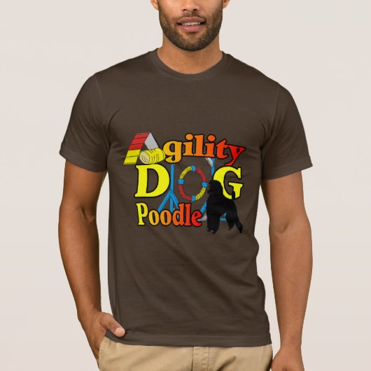 プードルの敏捷性ギフト Tシャツ (正面)