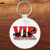 プードルの汎用性 キーホルダー (正面)