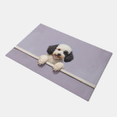 プードルの犬用ドアマットアート ドアマット (アングル)