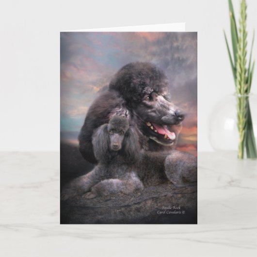 プードルの石ArtCard カード (正面)