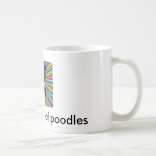 プードルの統一されたな色 コーヒーマグカップ