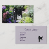 プードルの繁殖動物の名刺 名刺 (正面/裏面)