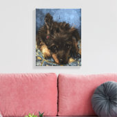 プードルの錆び キャンバスプリント (インサイチュ (リビング))