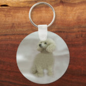 プードルは天国のキーチェーン キーホルダー (正面)