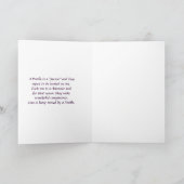 プードルは天空の挨拶状です カード (内部)