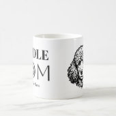 プードルを愛する母への誕生日ギフト コーヒーマグカップ (中央)